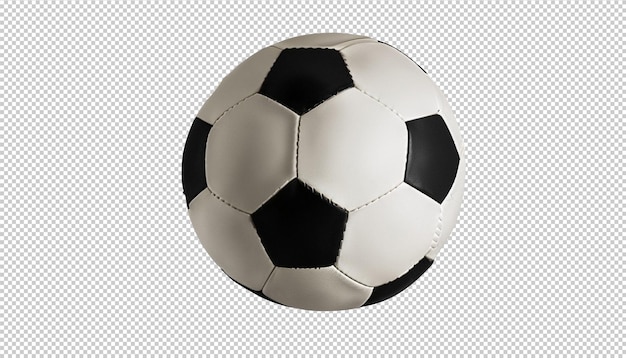 Pallone da calcio su sfondo trasparente