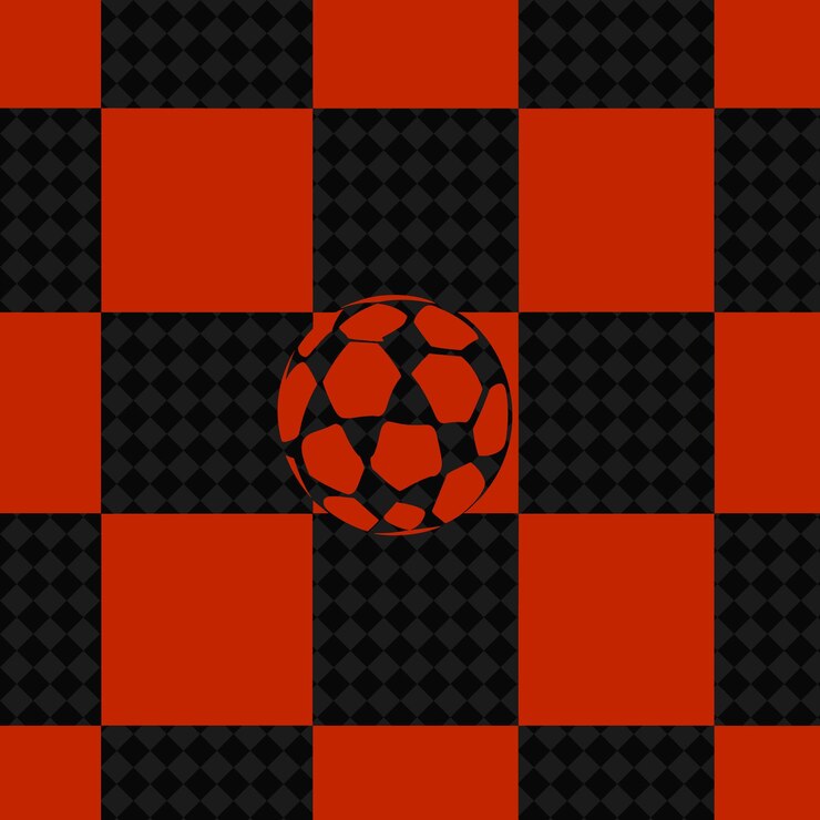 PSD a soccer ball with a red and black diamond on the bottom