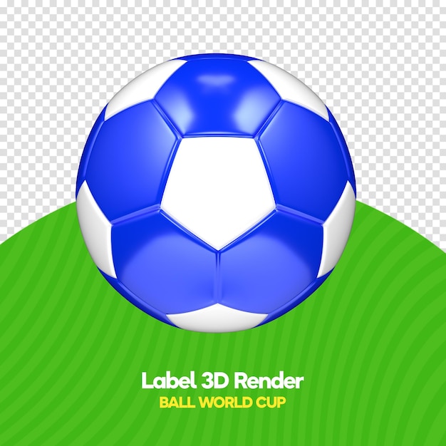 PSD soccer ball world cup for composition