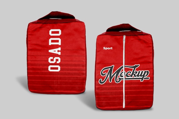 Soccer boot bag mockup