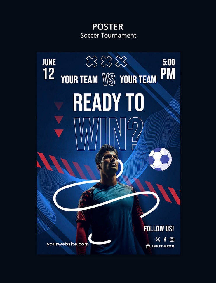 PSD soccer champions  template