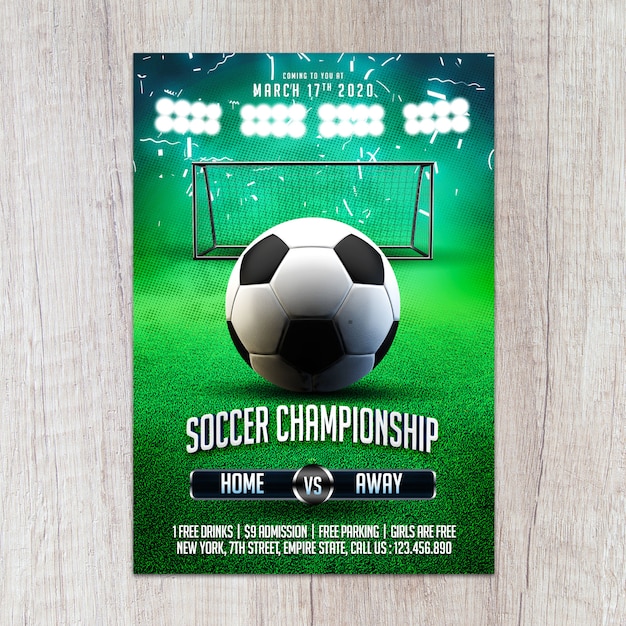 Soccer Championship Flyer Template