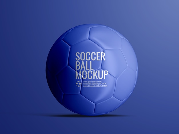 PSD mockup di pallone da calcio calcio isolato