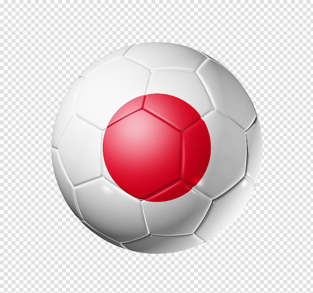 PSD soccer football ball with japan flag