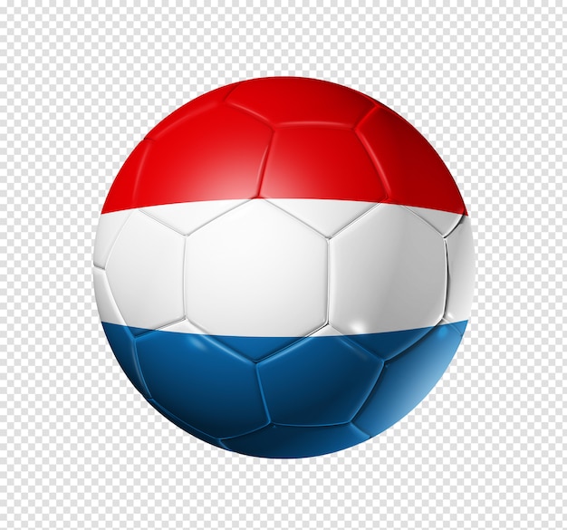 Soccer football ball with netherlands flag