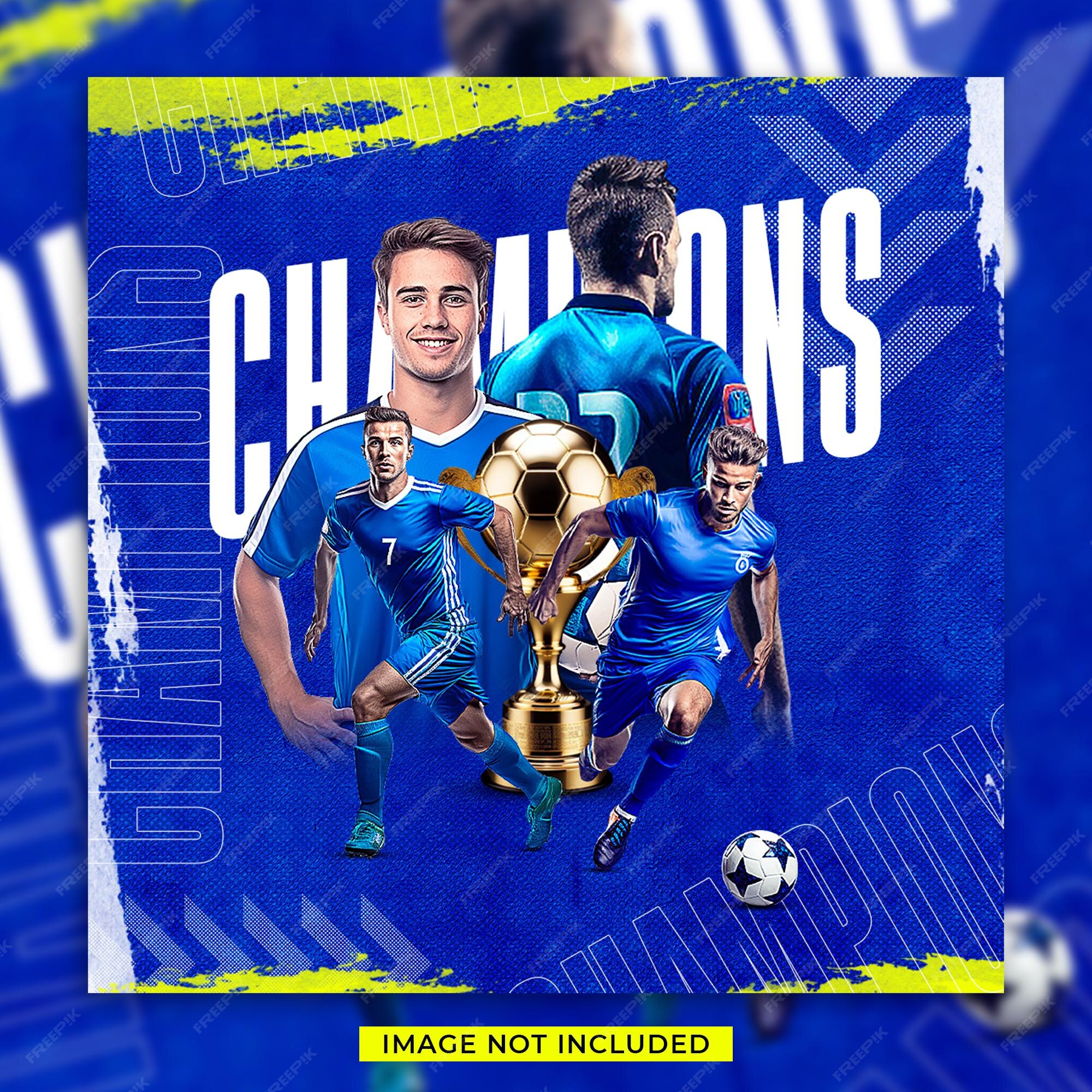 uefa soccer champions league 2023 flyer Template