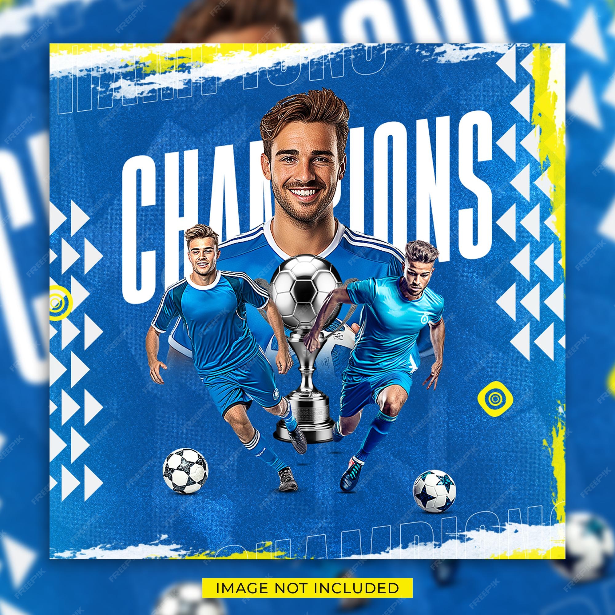 uefa soccer champions league 2023 flyer Template