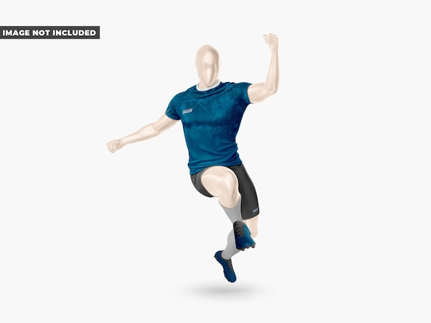 soccer football uniform mockup in celebration movement