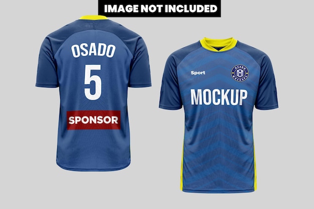 PSD soccer jersey mockup