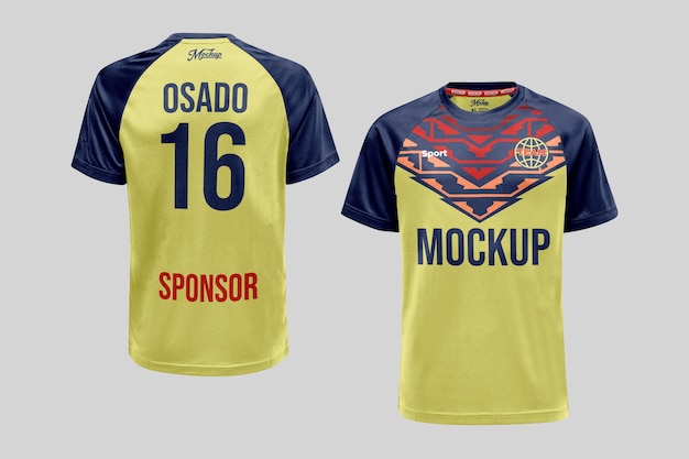 PSD soccer jersey mockup