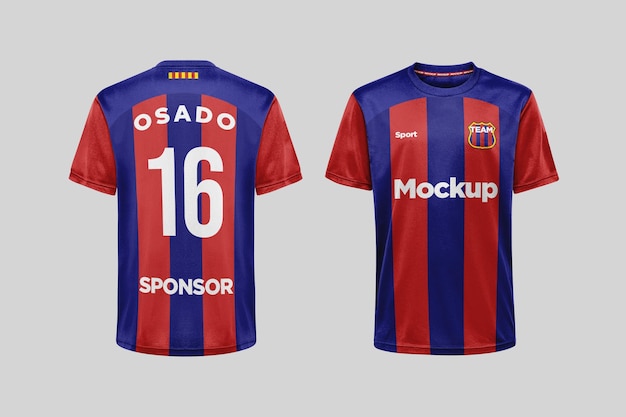 PSD soccer jersey mockup