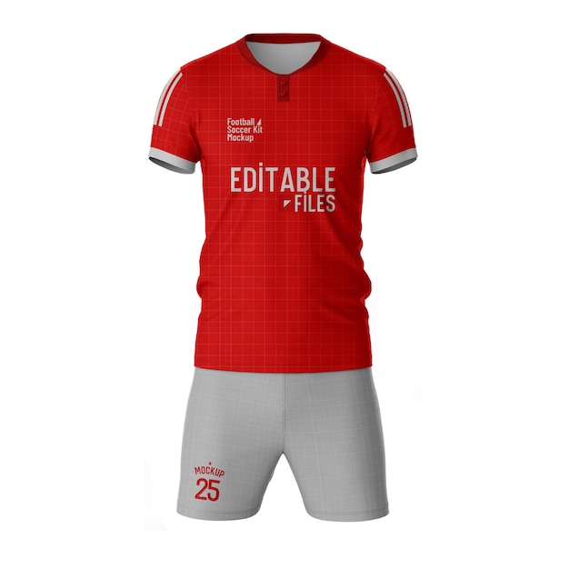 Mockup di kit da calcio