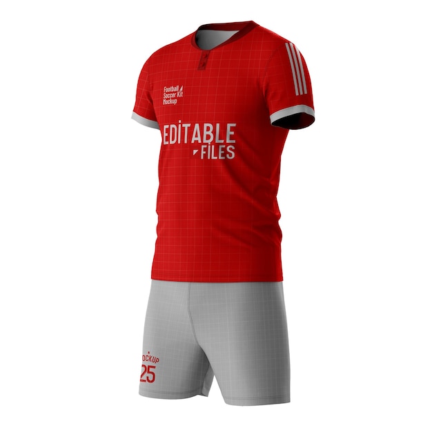 Mockup di kit da calcio