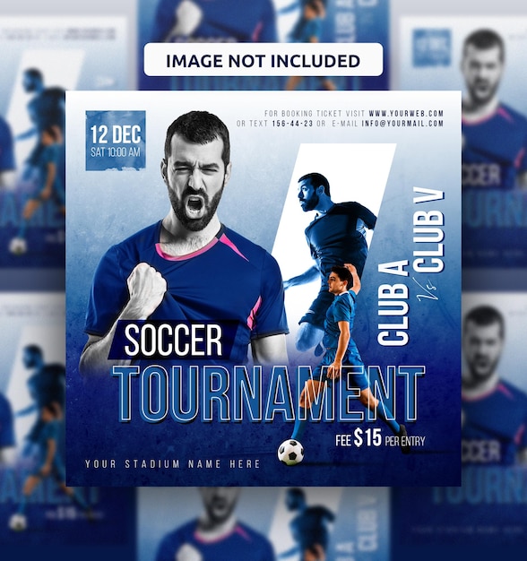 soccer match sports event social media post
