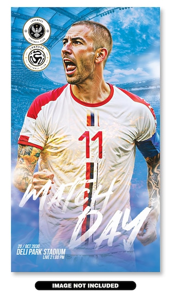 soccer matchday poster tamplates