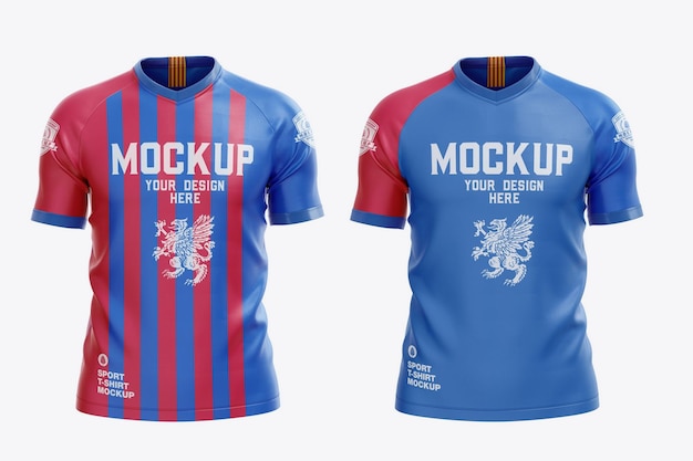 Mockup di maglietta sportiva da uomo di calcio