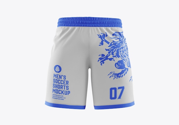 PSD soccer shorts mockup