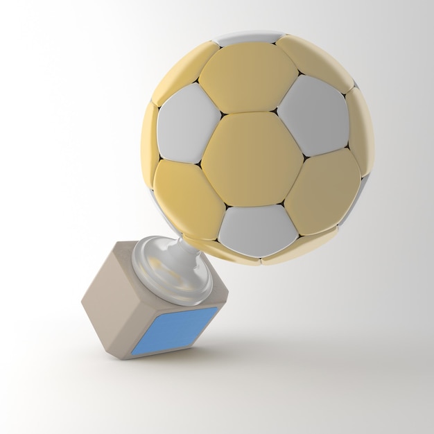 サッカートロフィー左側