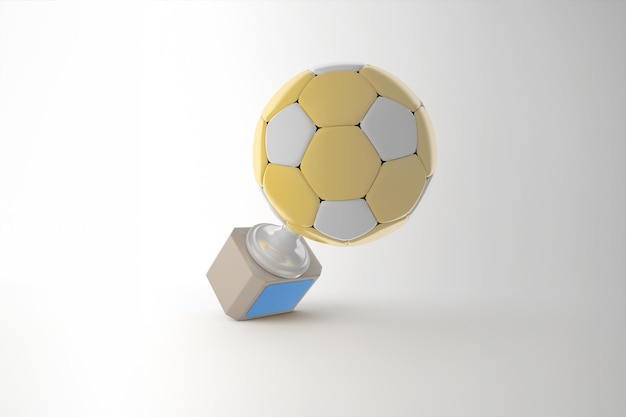 サッカートロフィーモックアップ