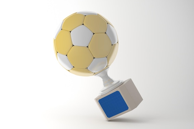 サッカートロフィーモックアップ