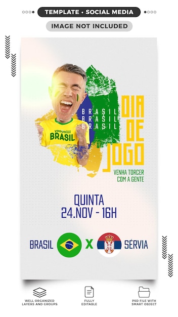 Socia media stories world cup go brazil