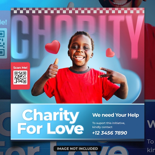 Social activity and charity poster design