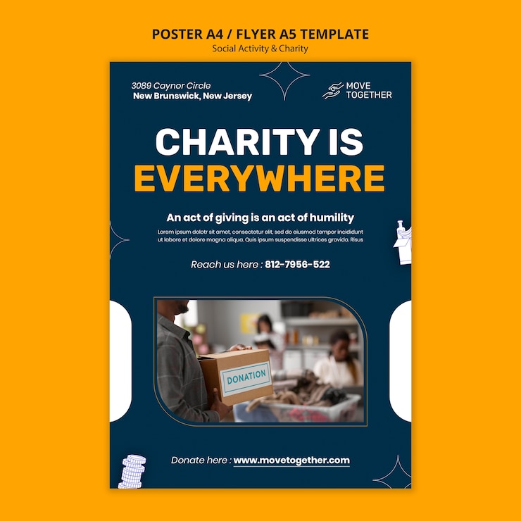 PSD social activity flyer template