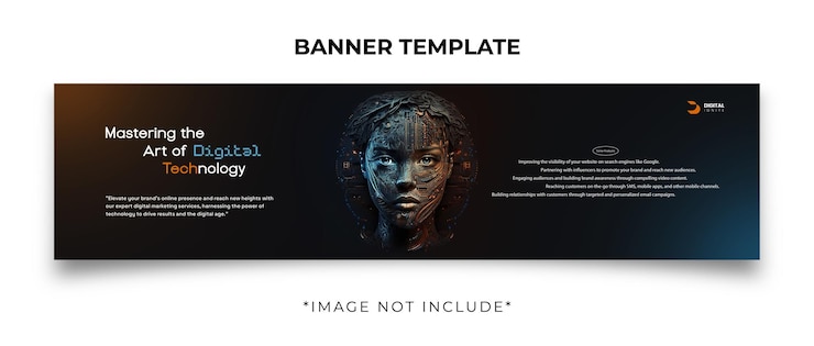 PSD social ads banner template, digital marketing