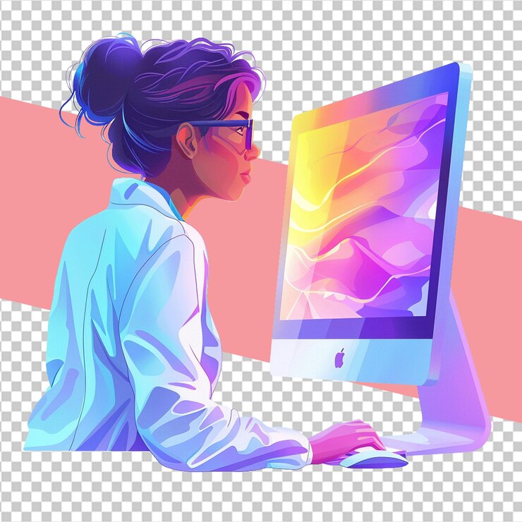PSD social and inter net illustration