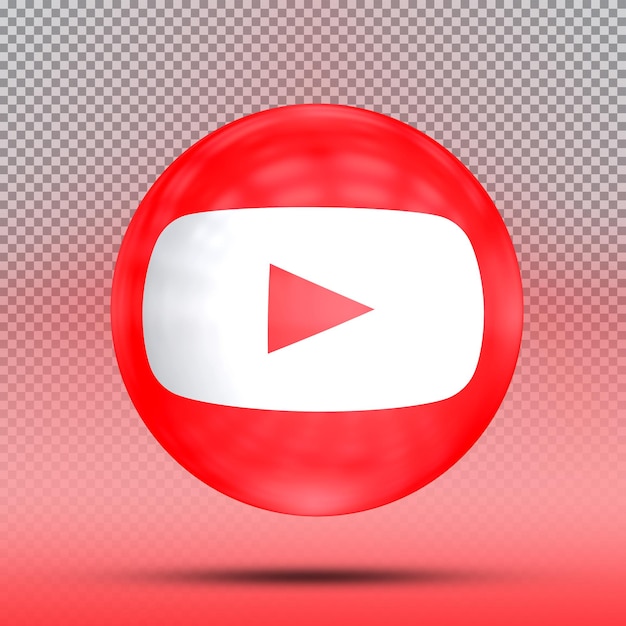 Social media 3d collection of icon balloon template outube