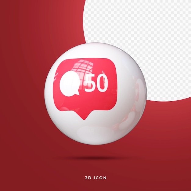 Social Media 3D Icon Premium