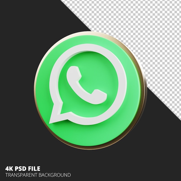 Social media 3d icon whatsapp