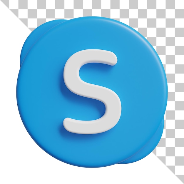 PSD social media 3d logo