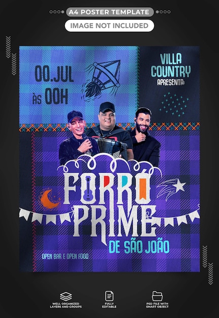 소셜 미디어 A4 sao joao forro prime