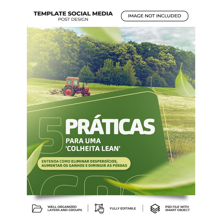 PSD social media agribusiness harvest plantation psd feed brazilian portuguese