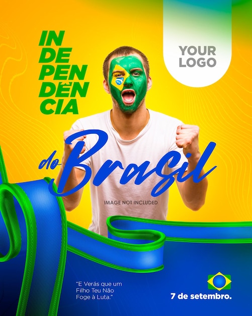 Social media art for 7 de setembro brazil