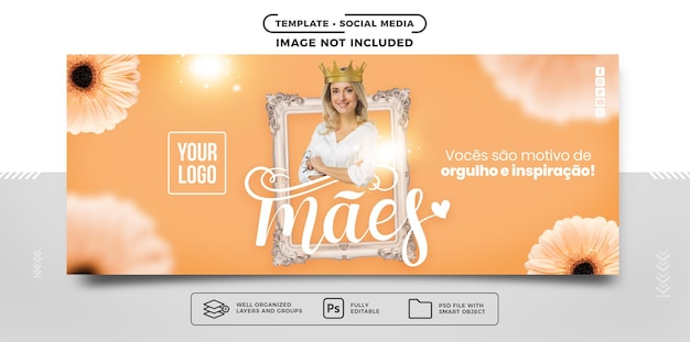 social media banner instagram mother's day with love and love