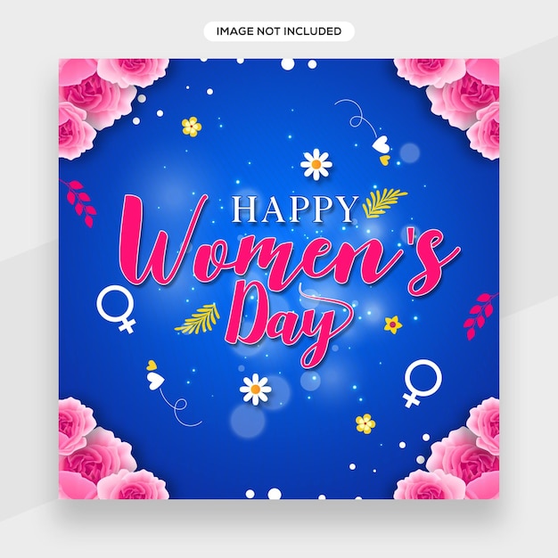 3월 8일 국제 여성의 날을 위한 소셜 미디어 배너.전단지, 포스터 또는 배경 디자인에 사용