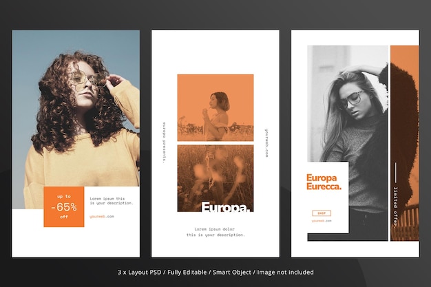 social media banner template for fashion store