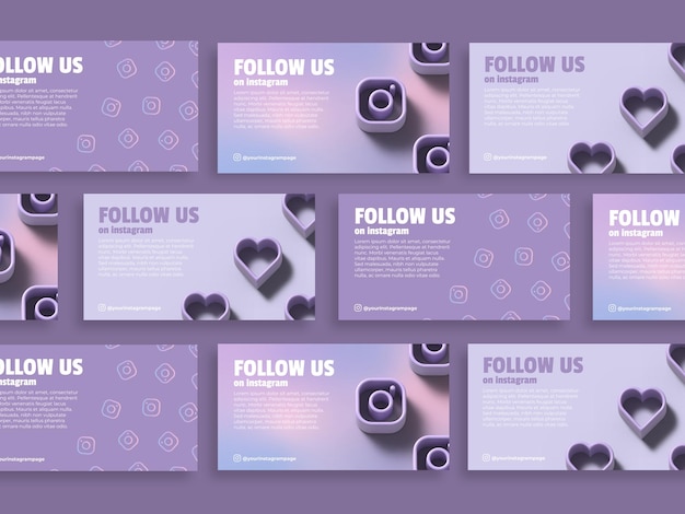 PSD social media banners mockup