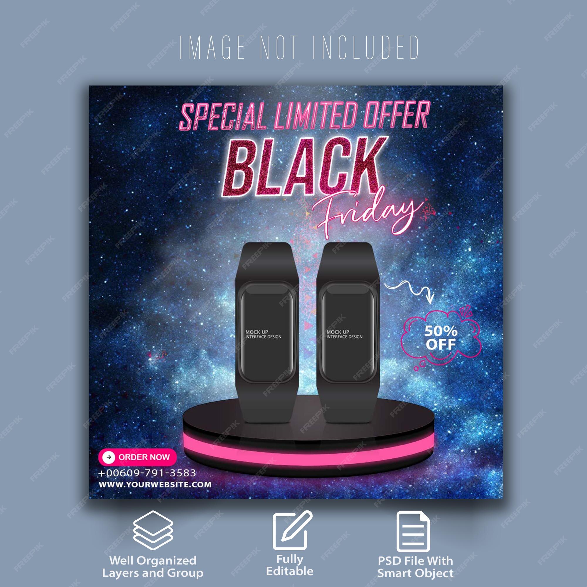 Premium PSD Social media black friday banner
