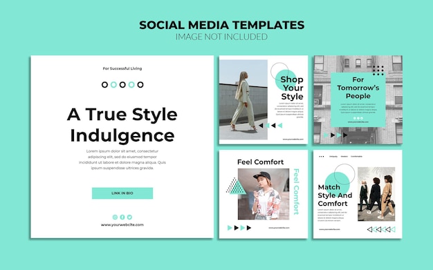 Social media boost post templates