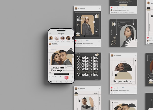 PSD social media device mockup design