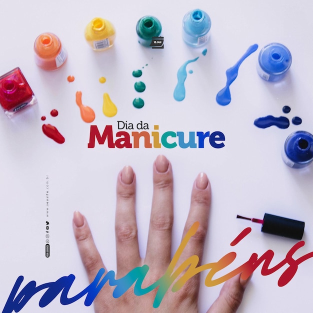 Social media dia da manicure parabens