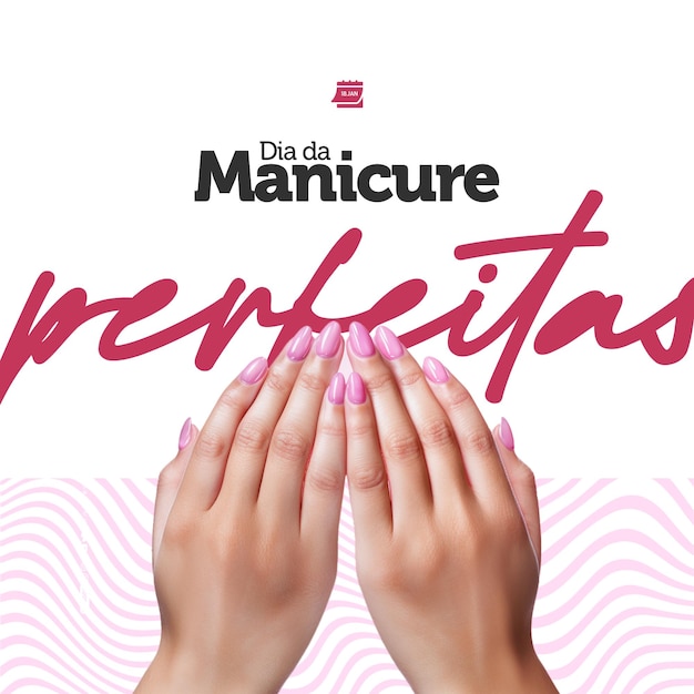 PSD Социальные сети dia da manicure perfeitas