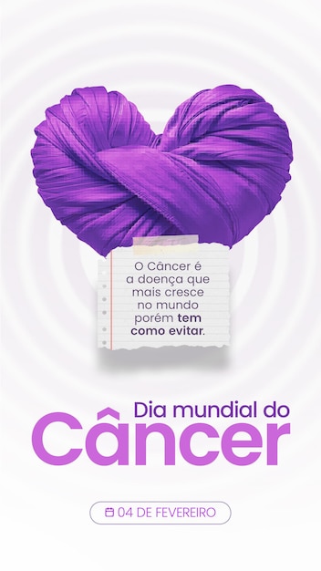 PSD social media dia mundial do cancer world cancer day