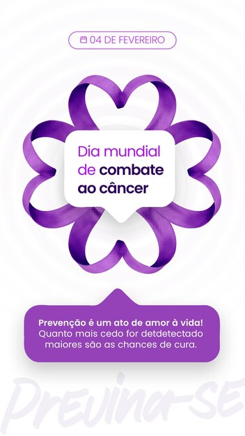 Social Media Dia Mundial do Cancer World Cancer Day