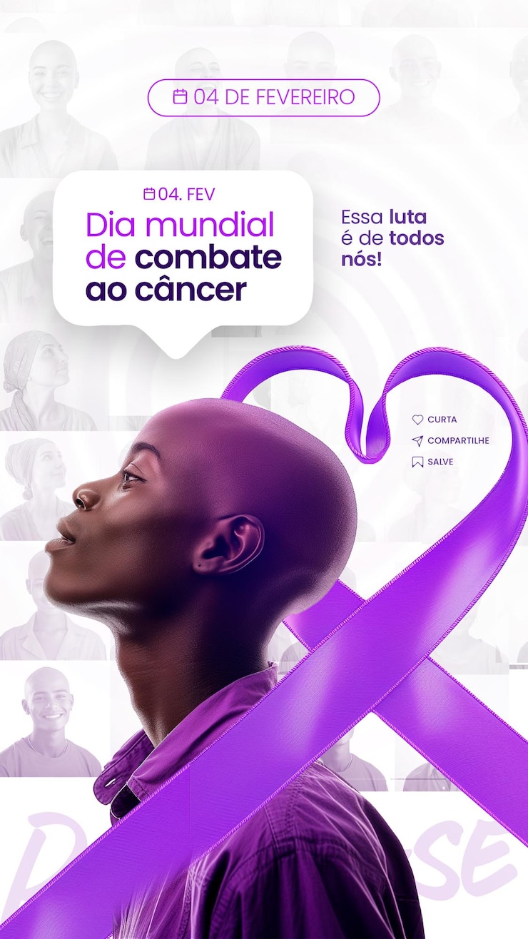 PSD social media dia mundial do cancer wereldkankerdag