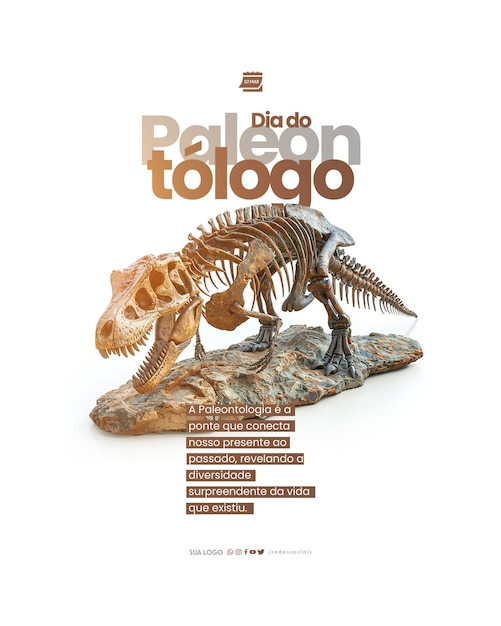 PSD social media dia do paleontologo