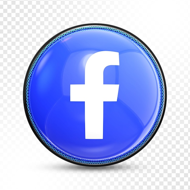 PSD Социальные сети facebook 3d